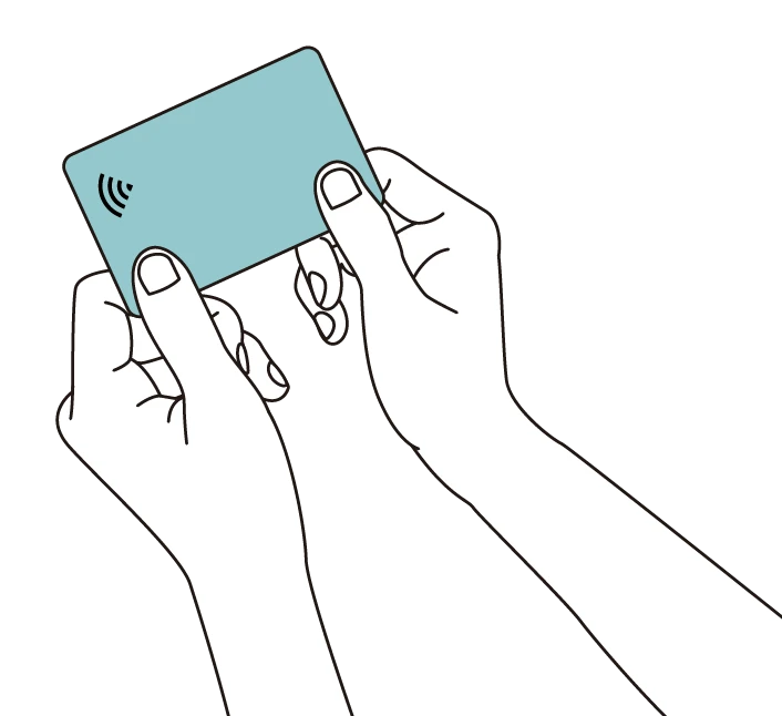 スマホにかざすデジタル名刺